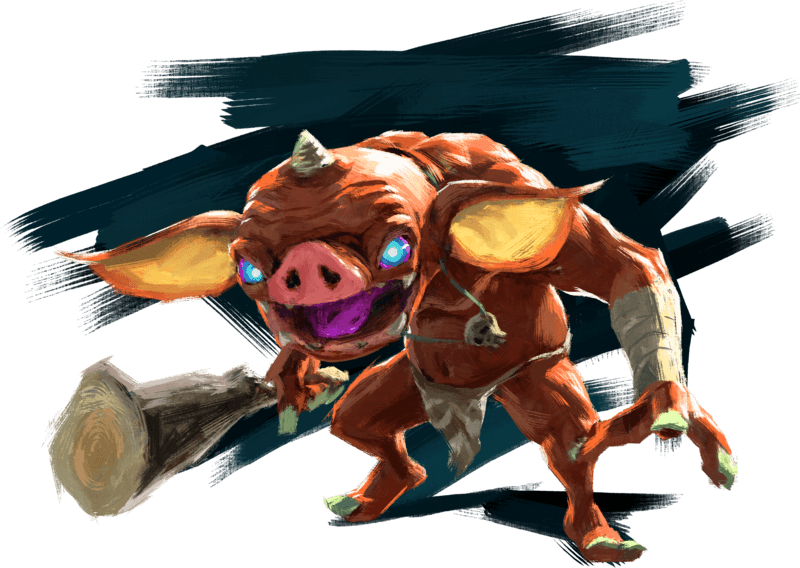 #bokoblin Artwork From Breath Of The Wild #botw #zelda - Monster Breath Of The Wild (800x568), Png Download