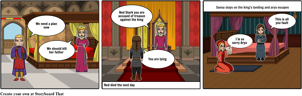 House Stark, Lannister And Baratheon - Cartoon (1164x385), Png Download