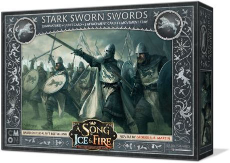 Song Of Ice And Fire Stark Sworn Swords (499x396), Png Download