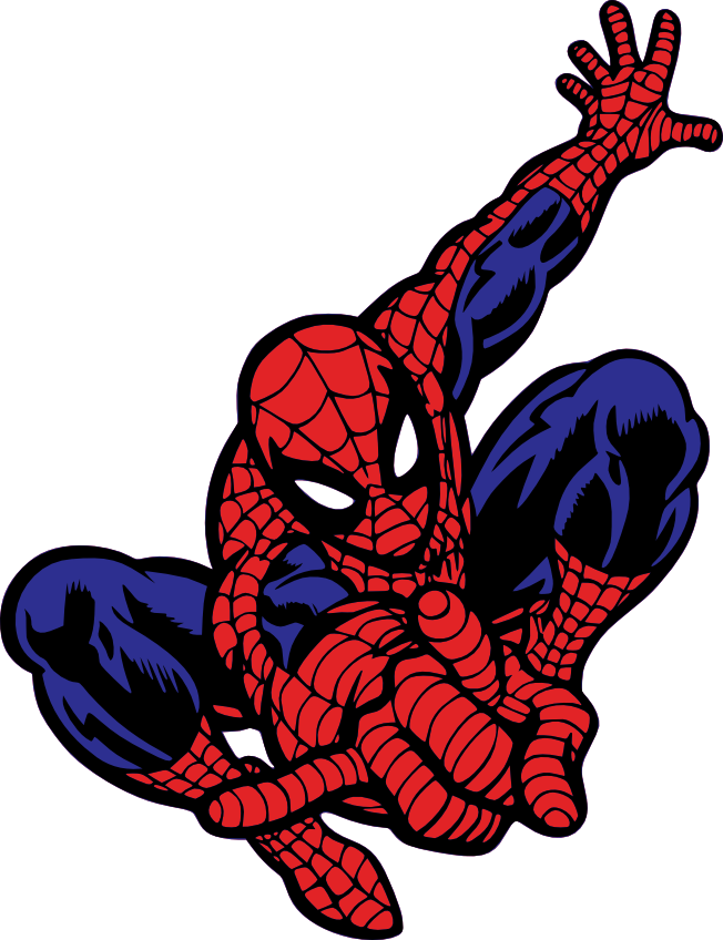 Spiderman Clipart - Character - Spiderman Logo (652x848), Png Download