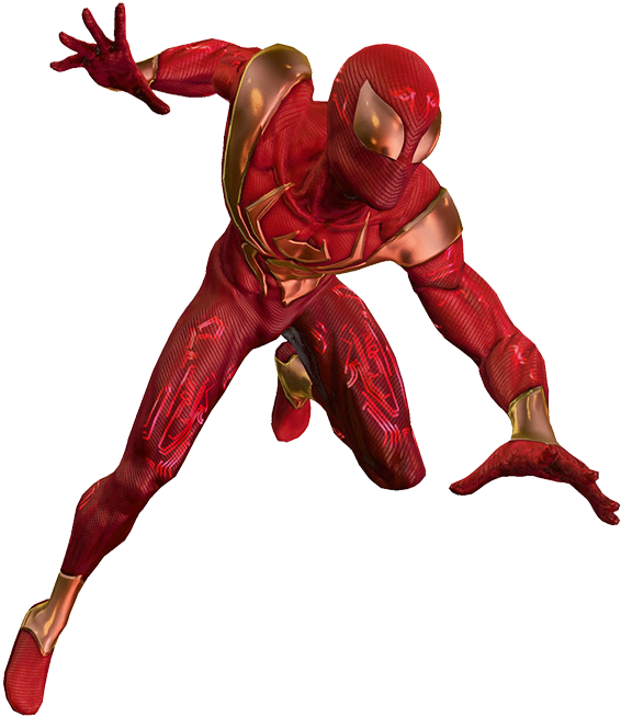 Iron Spiderman Clipart Spiderman Png - Spider Man Shattered Dimensions Suit (576x667), Png Download