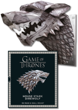 Game Of Thrones Mask - Game Of Thrones House Stark Direwolf Mask (400x400), Png Download