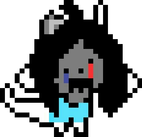Freaktale Temmie - Tem Undertale Pixel Art (463x448), Png Download