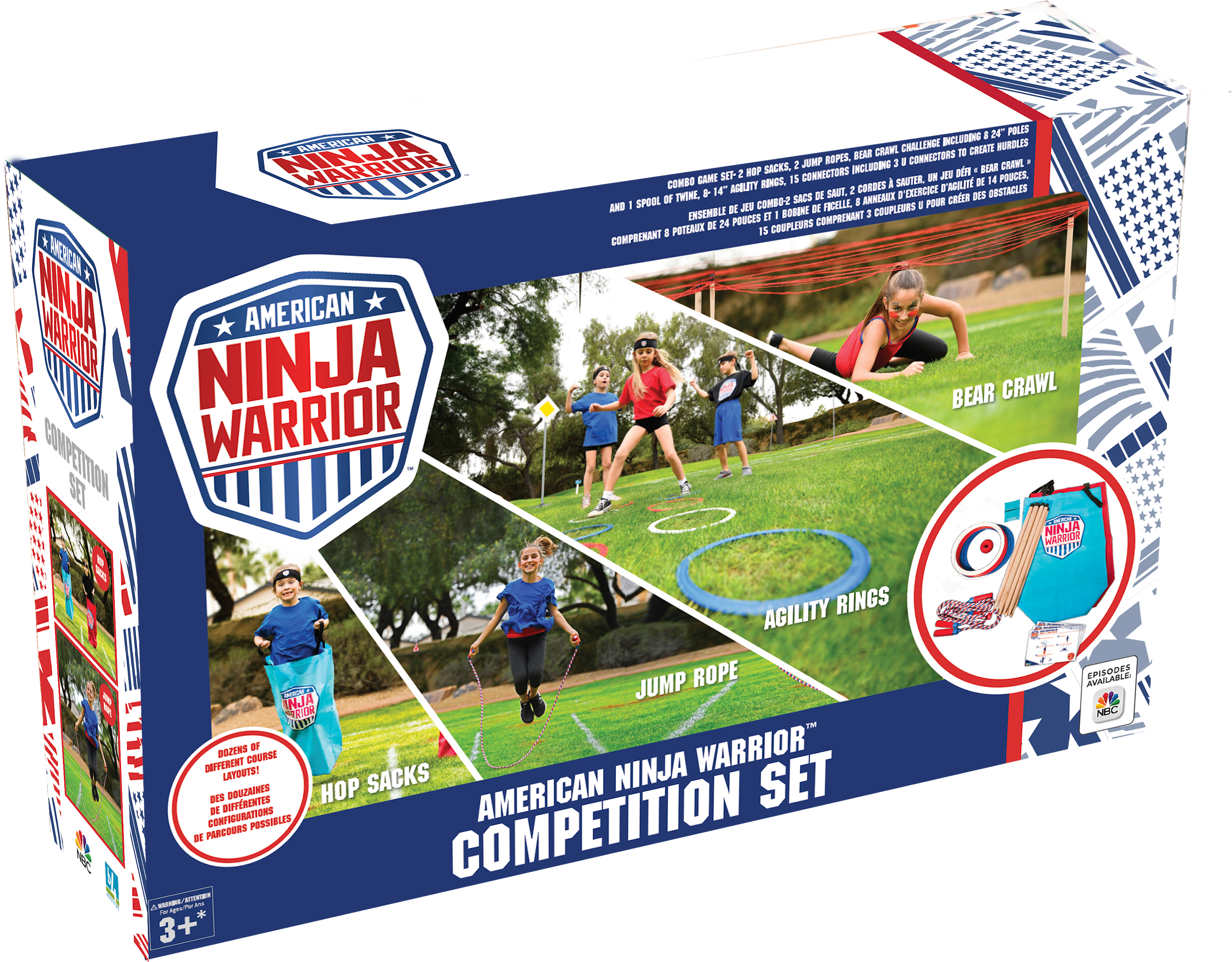 American Ninja Warrior Competition Course Kit - American Ninja Warrior (3000x2381), Png Download