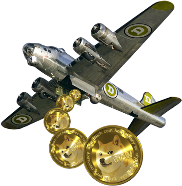 Dogecoin Not Bombs - Propeller (400x400), Png Download