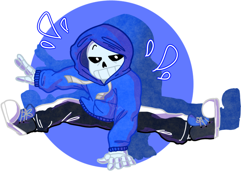 Dancetale Sans Pacifist Purikins Gaming Pinterest Png - Dance Tale Sans (1045x765), Png Download