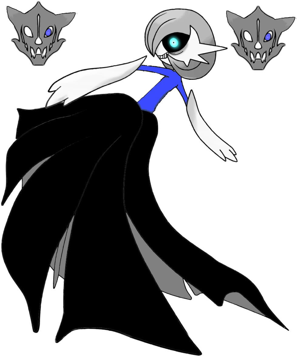 Recently I Worked On A Pic Of Gardevoir As Sans But - Video Game (1021x1200), Png Download