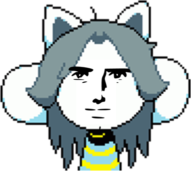 This Is Handsome Temmie - Temmie Undertale (382x343), Png Download