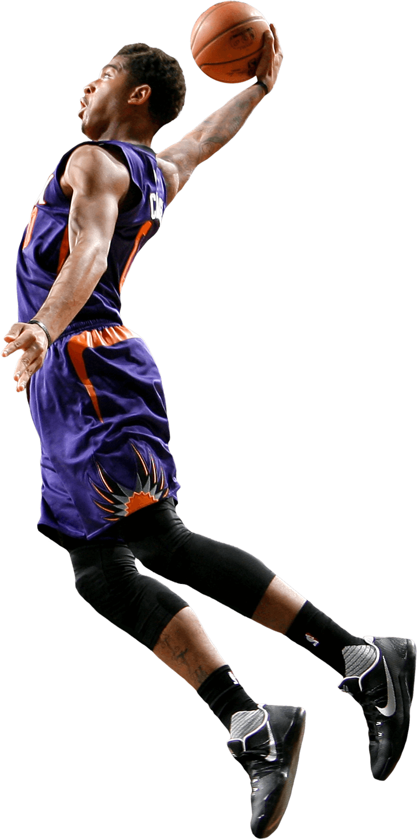Suns Marquese Chriss Dunking One Handed - Nba Png (839x1706), Png Download