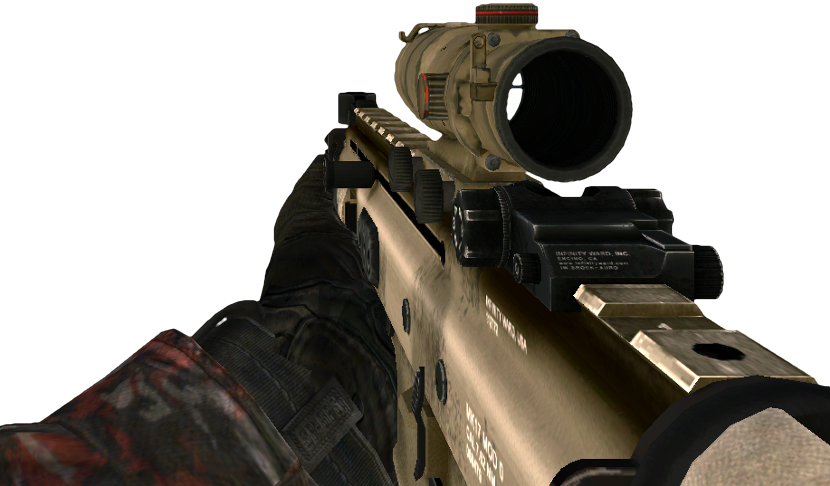 05 - 09 - 2018 - Added An Option To Use A Darker Texture - Fn Scar Call Of Duty (830x486), Png Download