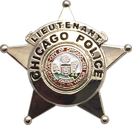Chicago Police Department Star - Chicago Police Department Lieutenant (450x424), Png Download
