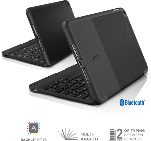 Zagg Folio For Ipad Mini - Zagg Messenger Folio Ipad Mini 4 (491x458), Png Download