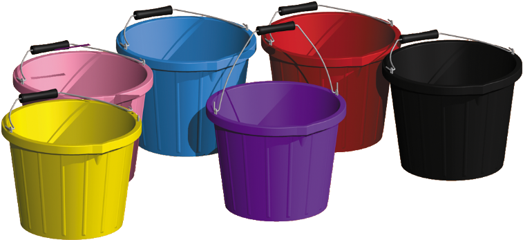 3-gallon Stable Bucket Our Heavy Duty Stable Bucket - Prostable Saddlers 3 Gallon Water Bucket (1000x666), Png Download