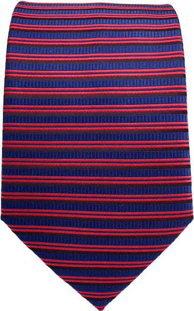 C17 Blue Red Horizontal Striped Silk Mens Necktie Wedding - Motif (650x650), Png Download