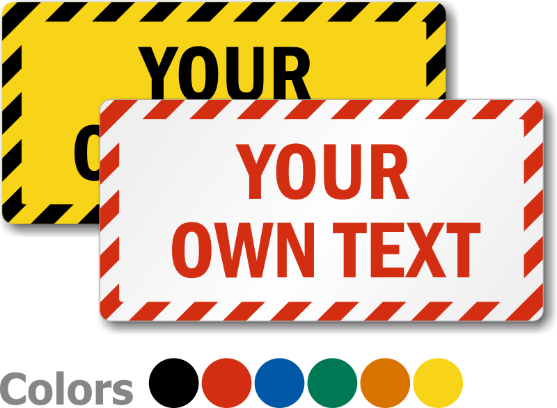 Zoom - Personalize - Mysafetysign Watch Your Step Vertical Adhesive Signs (800x587), Png Download