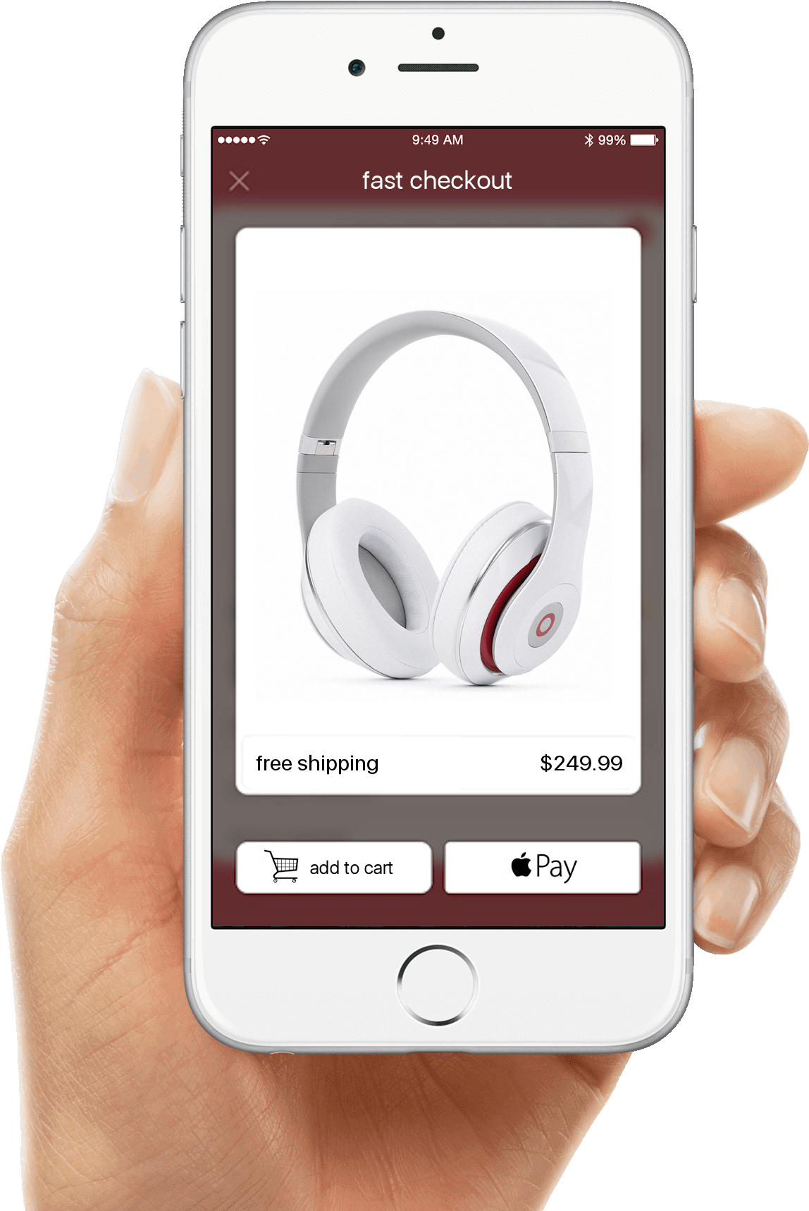 Iphone With Apple Pay Checkout - User Interface Design (1312x1717), Png Download