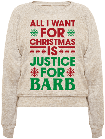 The Post-credit Of 'thor - Stranger Things Justice For Barb (484x484), Png Download