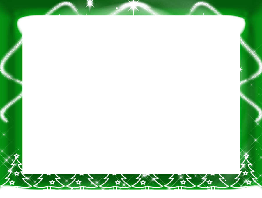 Green Frame Free Png Image - Green Christmas Frame Png (900x682), Png Download
