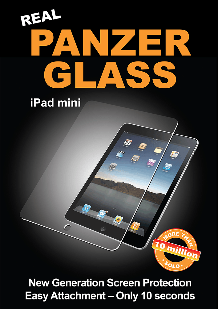 Panzerglass Tablet Screen Protector Ipad Mini - Apple Ipad (1000x1000), Png Download