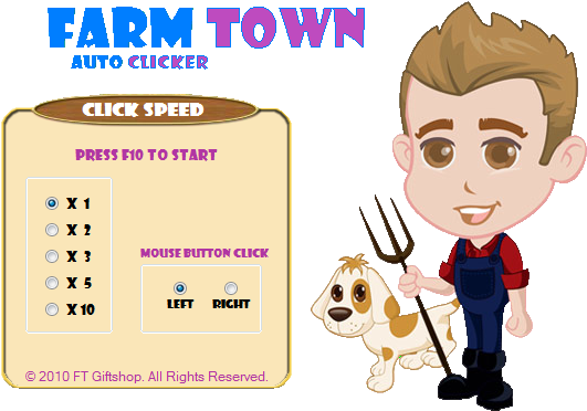 Ft Giftshop Auto Clicker - Farm Town (541x434), Png Download