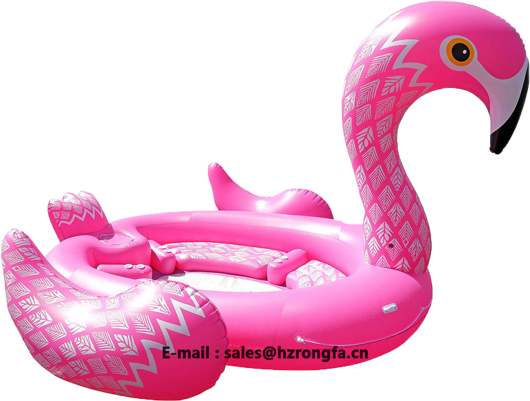 6 Person Huge Lake Pink Party Raft Inflatable Water - Party Bird Island Flamingo (800x800), Png Download