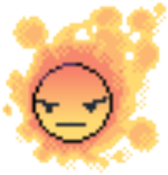 Angery Gastly - Sans Head Pixel Art (420x420), Png Download