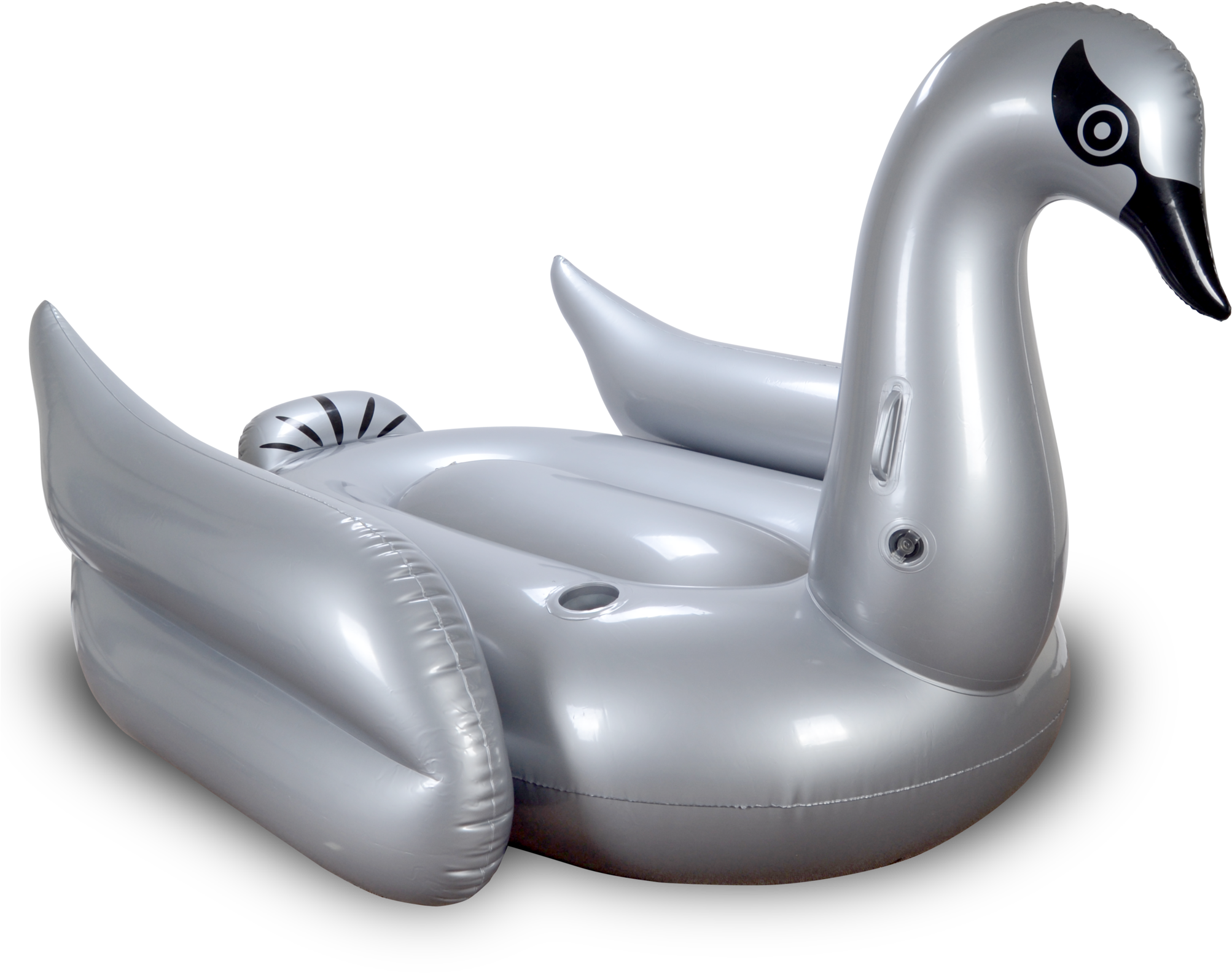 Silver Swan Inflatable Pool Float - Inflatable (2048x1774), Png Download