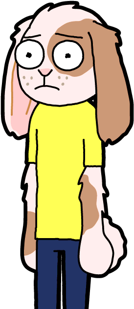 Rabbit Morty - Rick And Morty Rabbit (300x650), Png Download