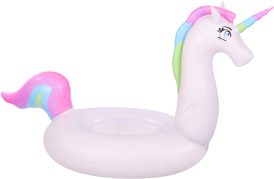 Rainbow Unicorn Float - Inflatable (600x400), Png Download