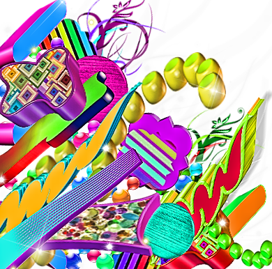 3d Colorful Grafitti - Graffiti (390x386), Png Download