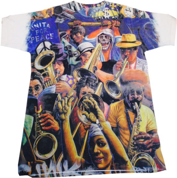 Graffiti White T-shirt - Dalston Mural (600x600), Png Download