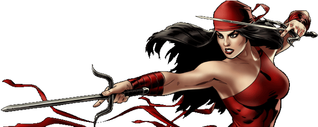 File - Elektra - Elektra Marvel Png (640x253), Png Download