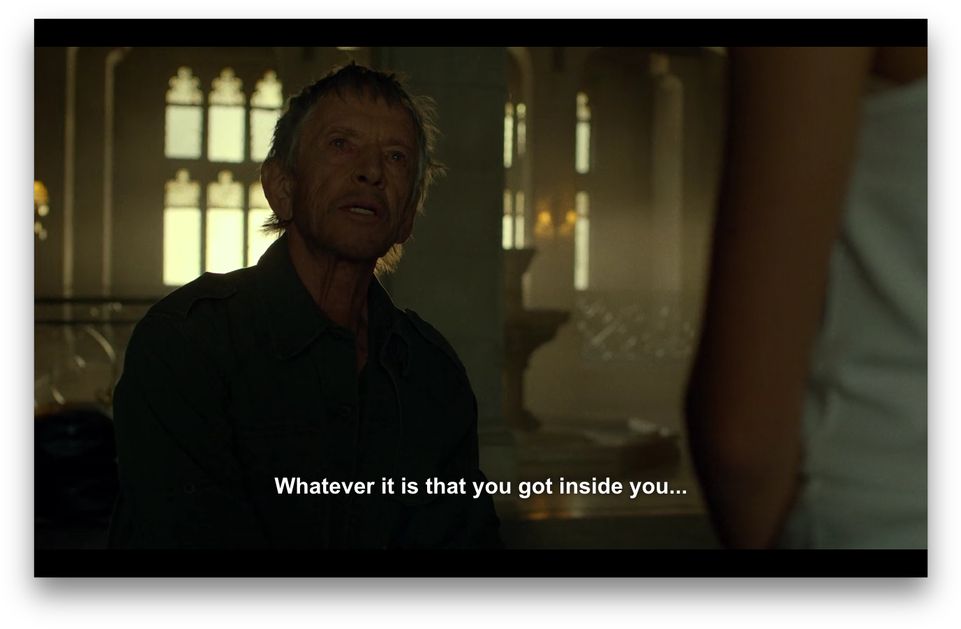 Here, Stick, The Mentor To Little Elektra , Explains - Photo Caption (1392x912), Png Download
