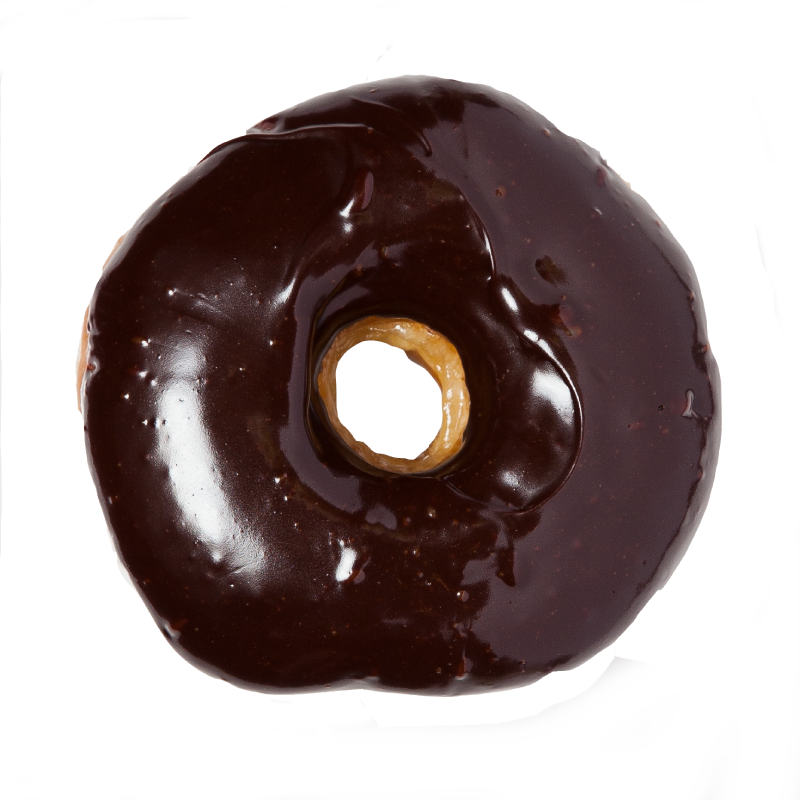 Chocolate Glazed Raised - Doughnut Transparent Background (800x800), Png Download