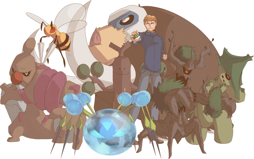 Conkeldurr, Cacturne, Araquanid, Beedrill, Trevenant, - Pokémon (1024x643), Png Download