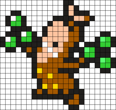Sudowoodo Pokemon Bead Pattern Perler Bead Pattern - Sudowoodo Sprite (463x442), Png Download