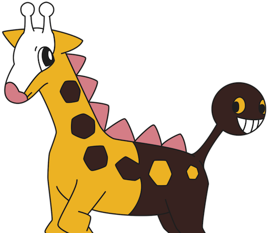 Girafarig - Pokemon Girafa (640x478), Png Download