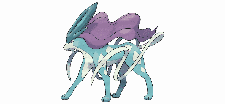 Best Pokemon For Legendary Raids Suicune - Pokemon Suicune (758x350), Png Download
