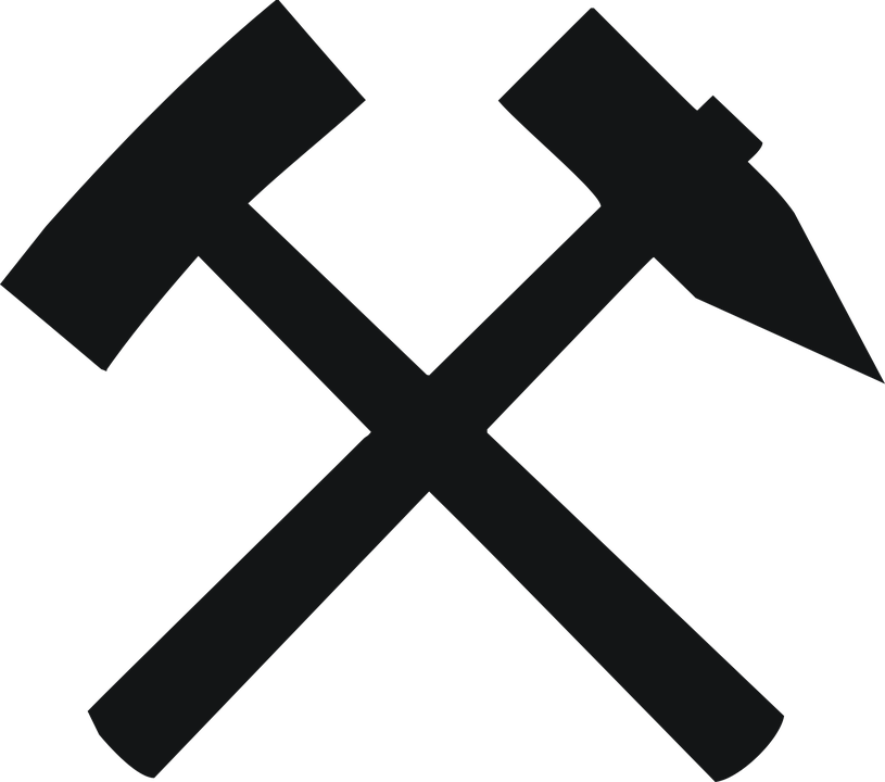 Image Courtesy Of/ Pixabay - Mining Engineering Logo (640x565), Png Download