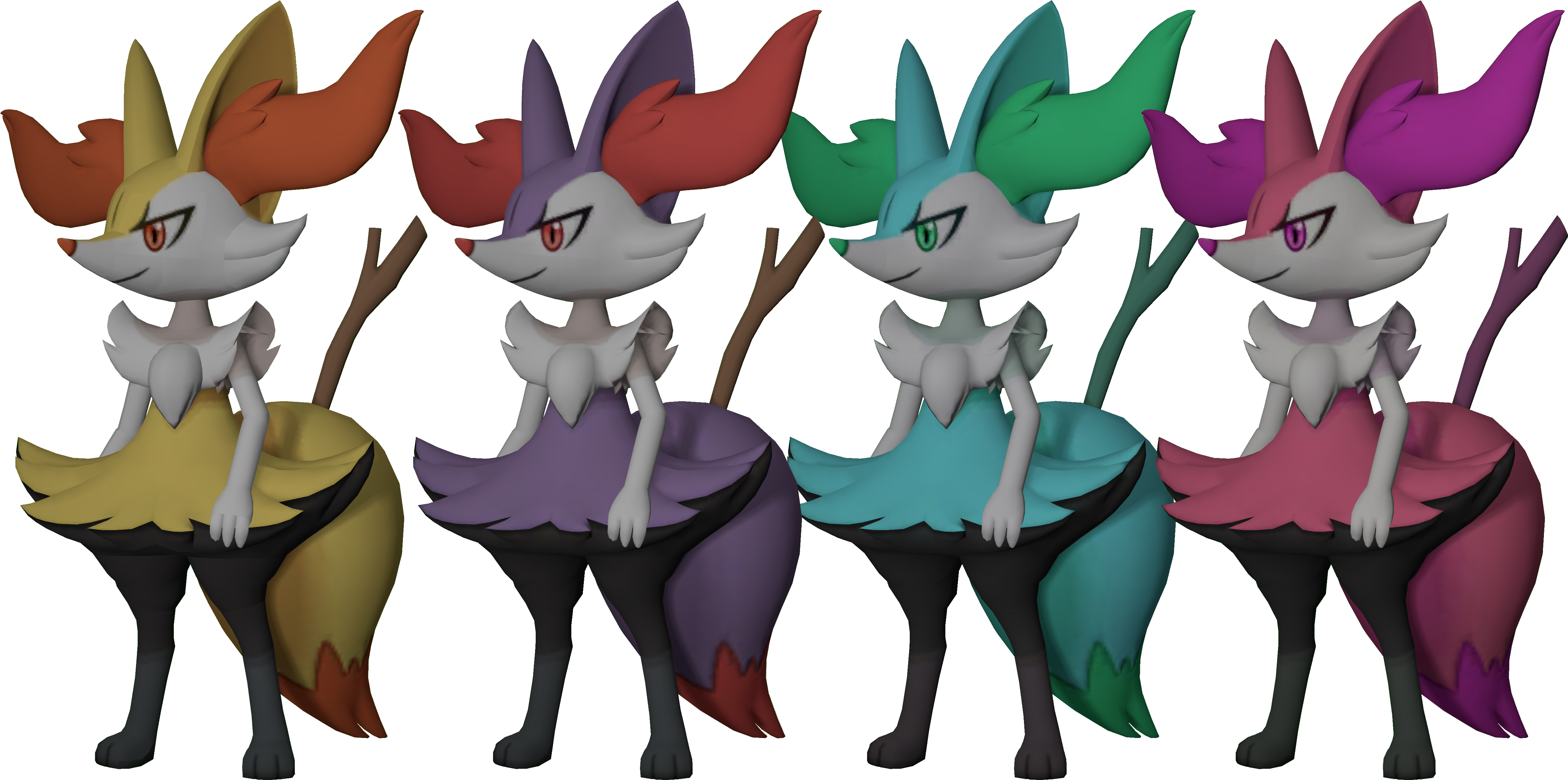 Smash 4if Braixen Was In Super Smash Bros Wii U/3ds - Super Smash Bros Braixen (5000x2812), Png Download