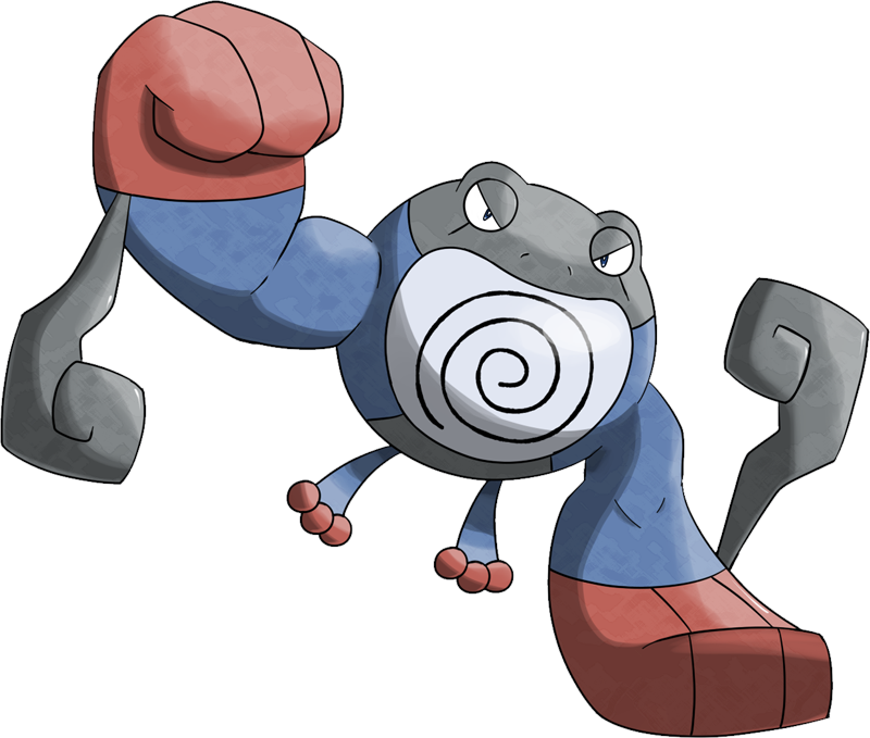Mega Poliwrath Pokédex (800x679), Png Download