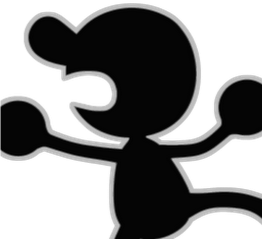 Game And Watch Character (530x530), Png Download