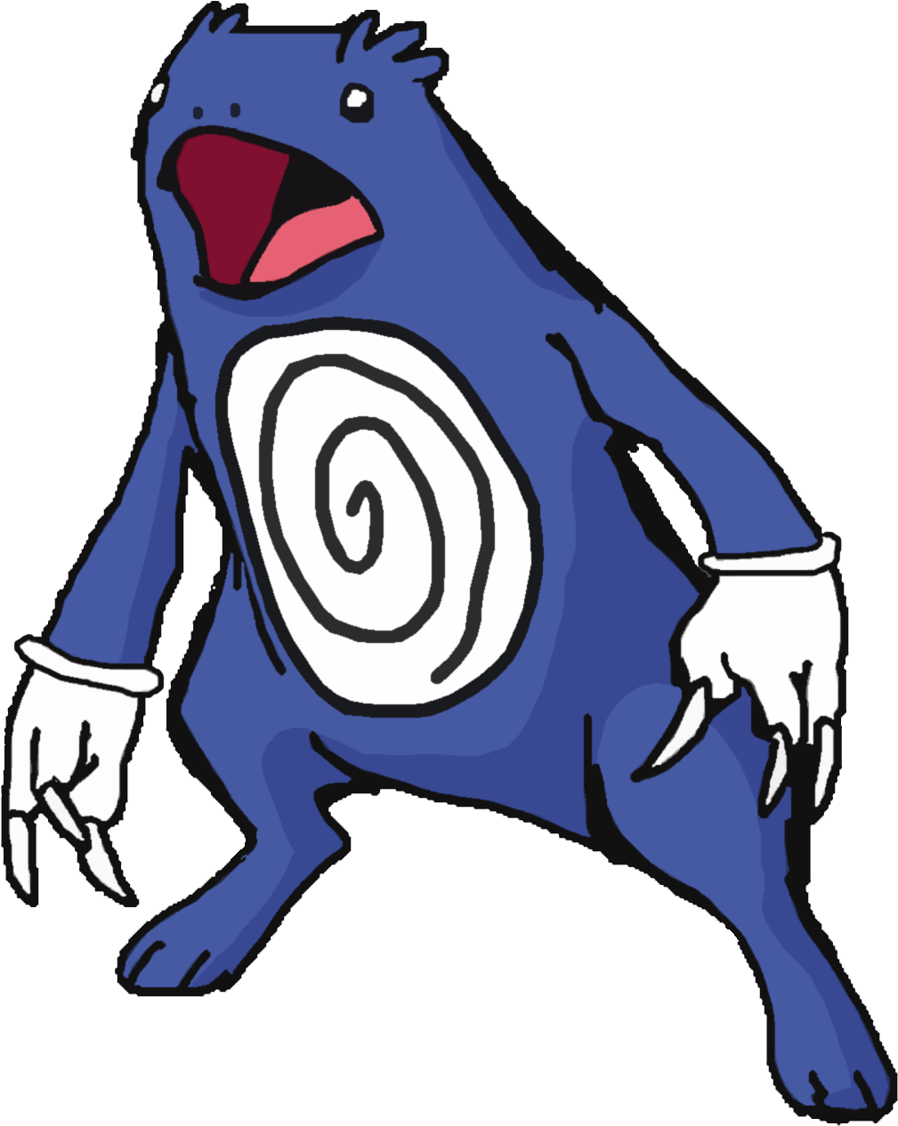 Poliwrath Tentaquil - Cartoon (2000x2000), Png Download
