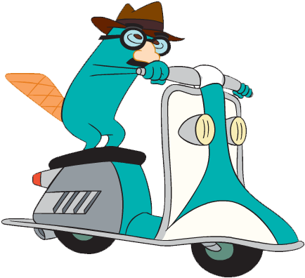 Perry The Platypus Phineas And Ferb - Phineas Og Ferb Png (488x408), Png Download