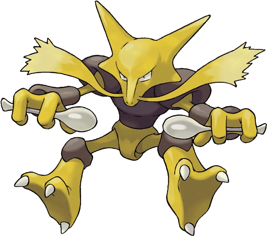Alakazam - Pokedex Alakazam (549x549), Png Download