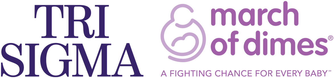 Sigma Sigma Sigma On Twitter - Tri Sigma March Of Dimes Logo (1200x326), Png Download