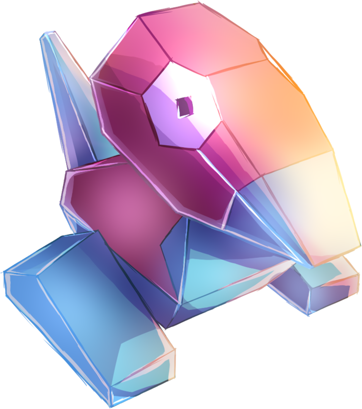 Shiny Porygon Pokédex (707x800), Png Download