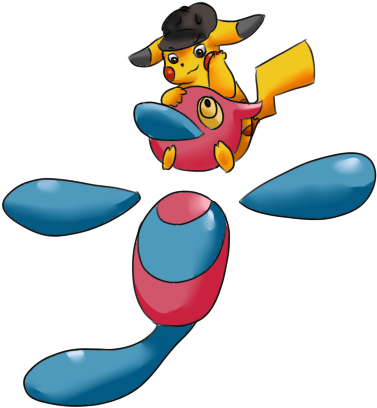 Ace'chu With A Porygon-z - Porygon-z (500x500), Png Download