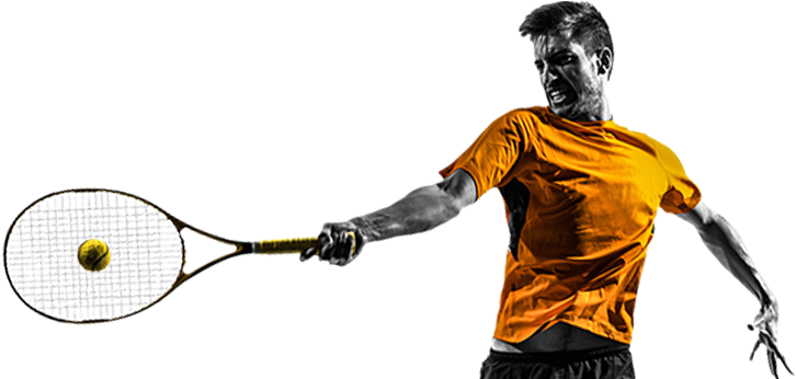 Tennis-lrg - Tennis Racket (750x345), Png Download