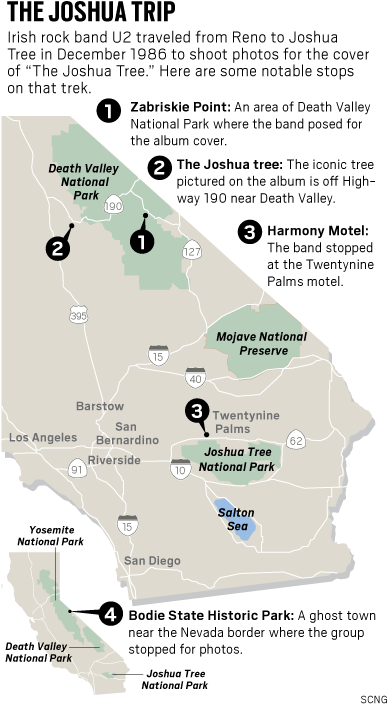 Wildflowers Blanket The High Desert Among The Joshua - Map (407x731), Png Download